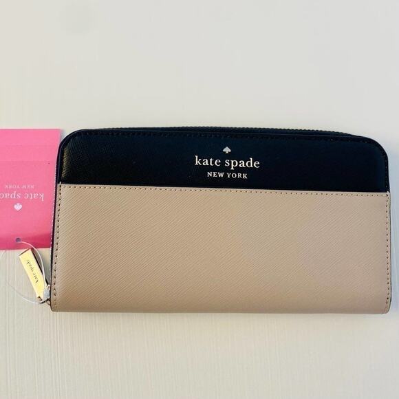Kate Spade staci large continental wallet beige multi - Picture 7 of 7